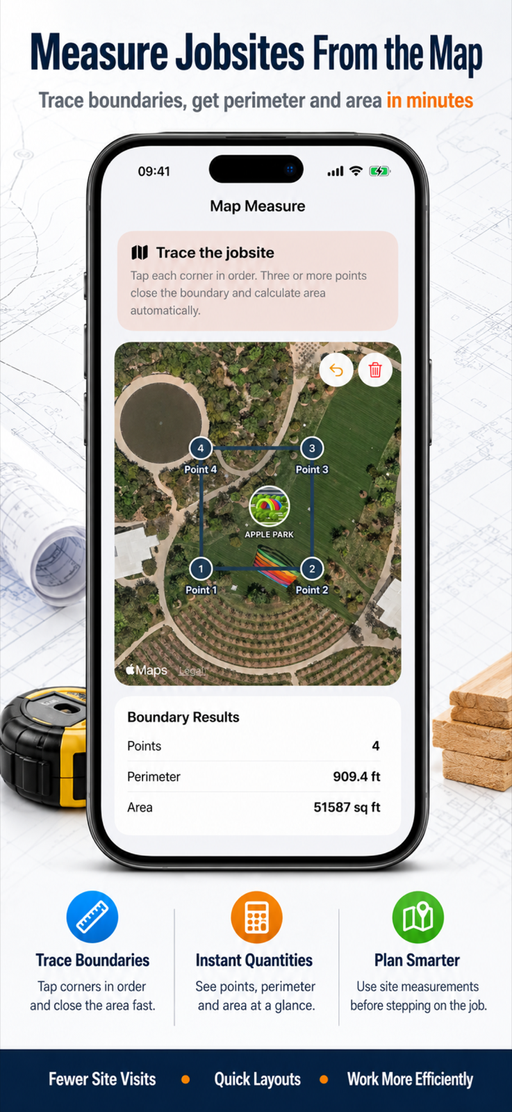 BidMeasure map measurement tool