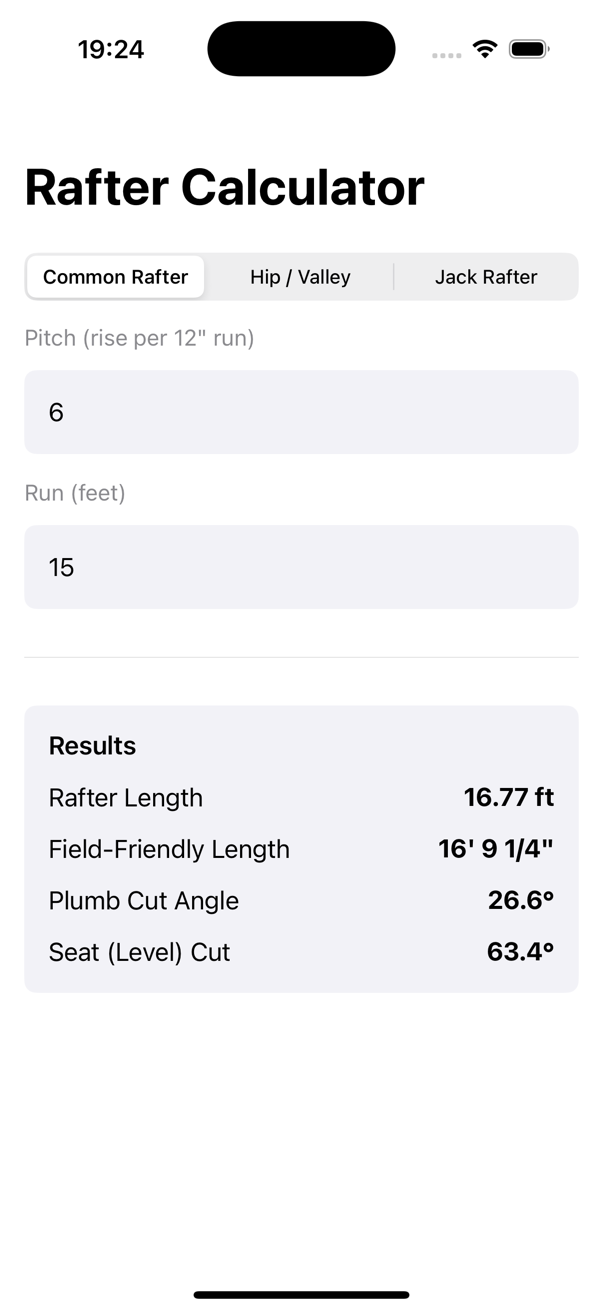 Construction Pro screenshot showing the app workflow used for support and tutorial pages.