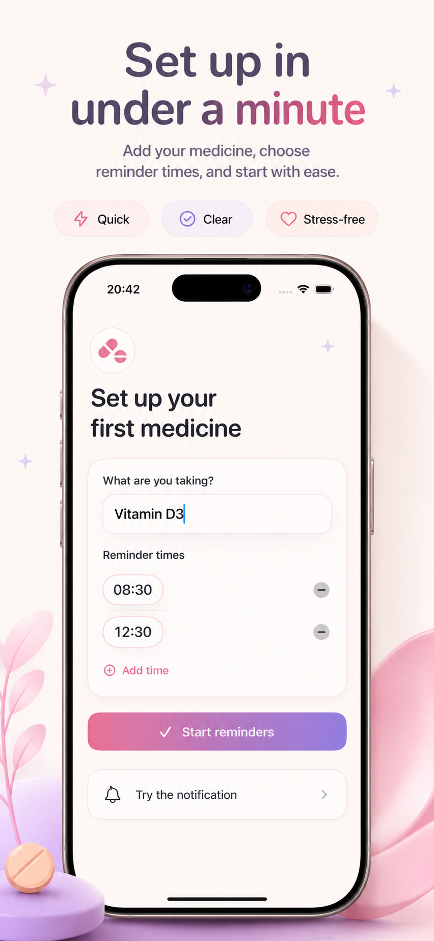 PillBeacon setup workflow used for support pages.